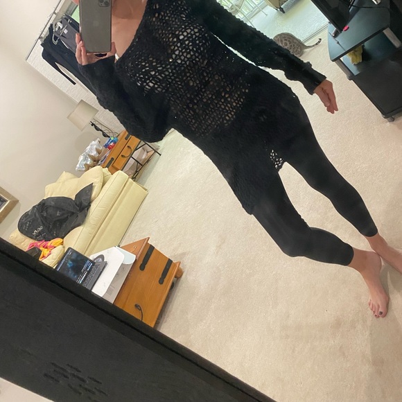 Helmut Lang black asymmetric woven tunic - Picture 5 of 5